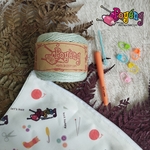 Paket Rajut Crochet Untuk Pemula Tanpa Pola : Benang Cotton